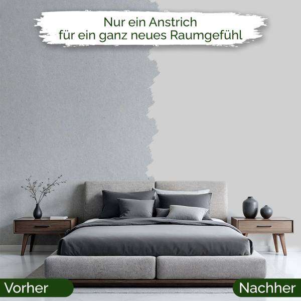 Wandfarbe   Cool Grey Grau - Harz - 17 x 16 x 17 cm