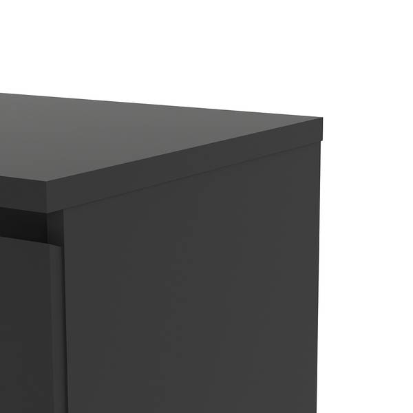 Sideboard Nada Glas Schwarz - Hochglanz Schwarz
