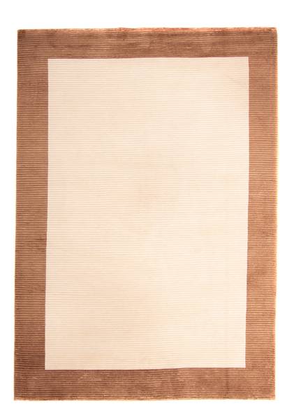 Handgewebt Viskose Beige - Viskose - 201 x 2 x 275 cm
