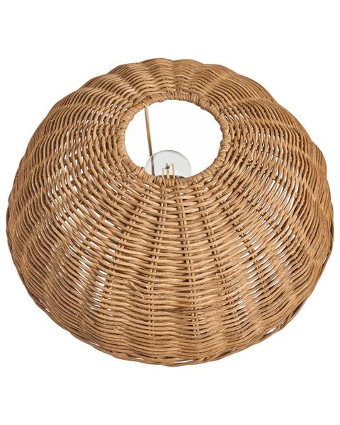 Tafellamp ALERO blauw - rotan - 31 x 35 x 31 cm