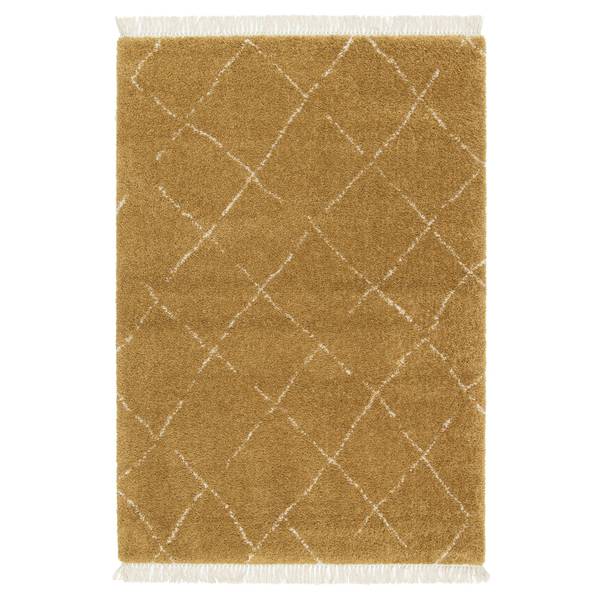 Teppich TIGRIS Gelb - Textil - 160 x 230 x 160 cm