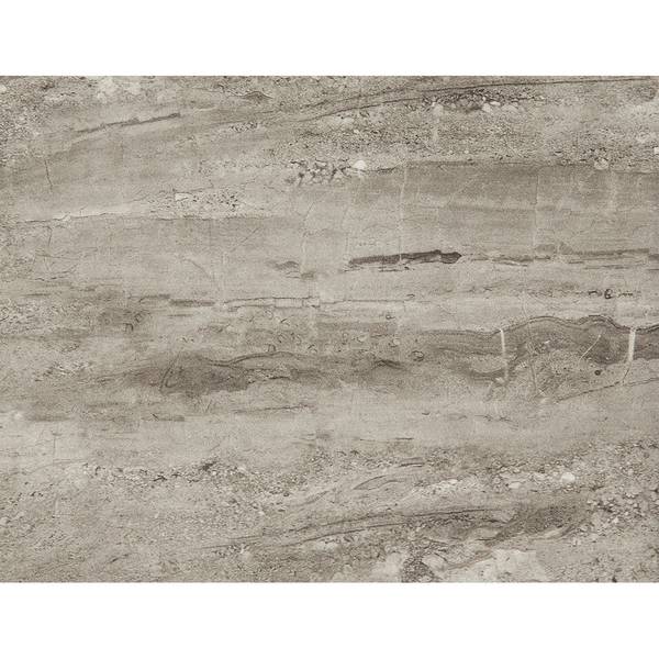 Dobbelstenen salontafel grijs - deels massief hout - 34 x 70 x 34 cm
