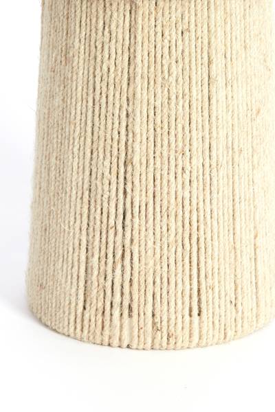 Tischlampe PITINO Braun - Textil - 22 x 55 x 22 cm