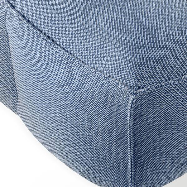 Gartenhocker LOVIA Marineblau - Weiß