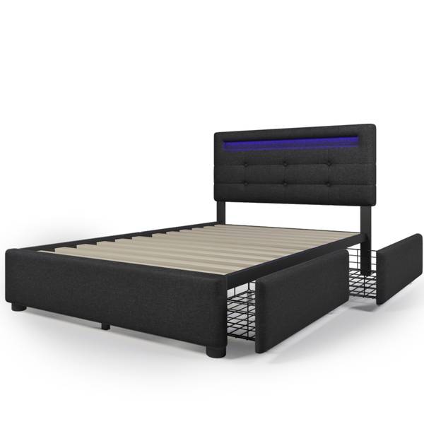 Einzelbett M301-01 Schwarz