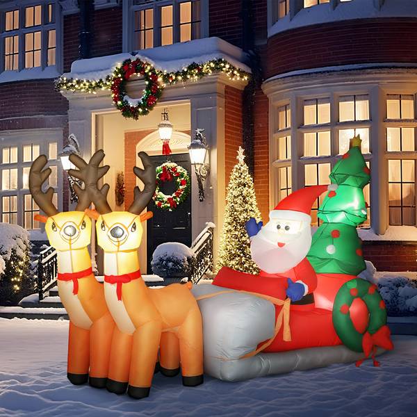 Aufblasbar Weihnachtsdeko 84J-136V90MX Textil - 90 x 150 x 216 cm