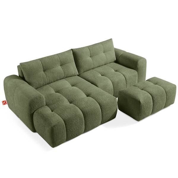 Ecksofa RAVIA Olivgrün
