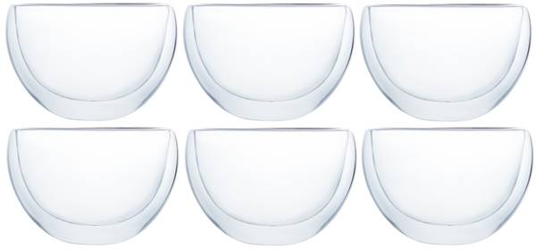 Cappuccinogläser Doppelwandig 300ml 6tl Borosilikatglas - 11 x 7 x 11 cm