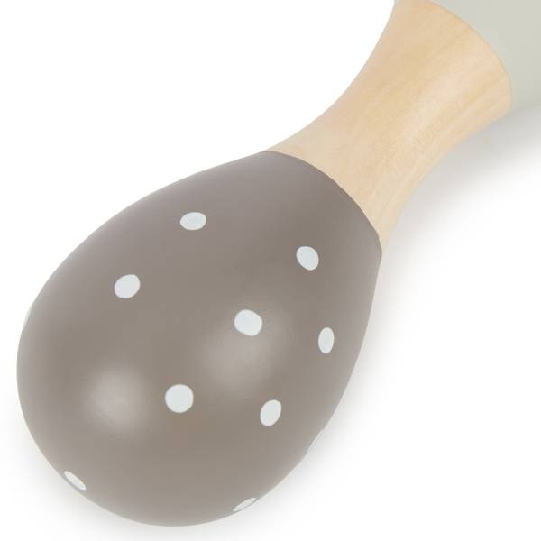 Baby Holzrassel Reh 2er Set, 19 cm Braun