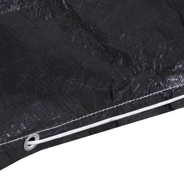 Housse de balancelle 3009940-2 Noir - Aluminium - Polyéthylène - 105 x 175 x 135 cm