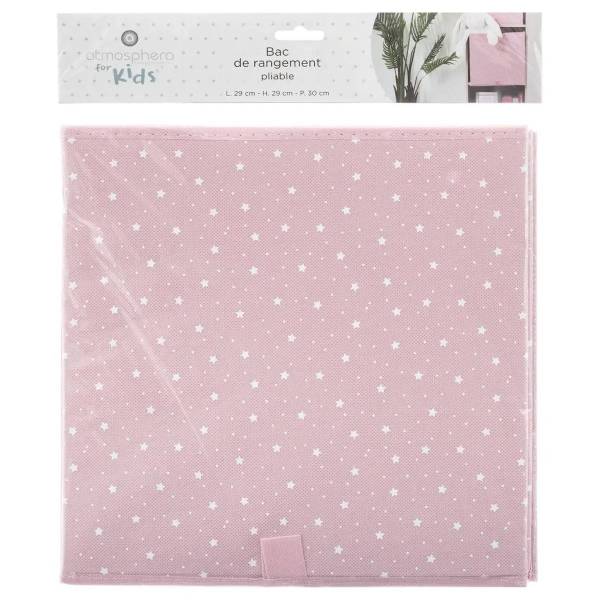 Aufbewahrungsbehälter für Kinder AMY Pink - Papier - 29 x 29 x 29 cm