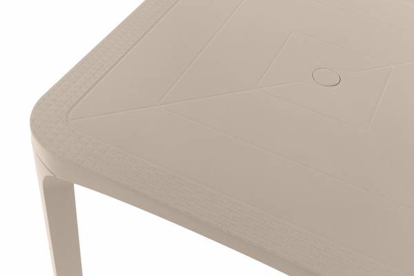 Tuintafel LEOPSI beige - Breedte: 80 cm