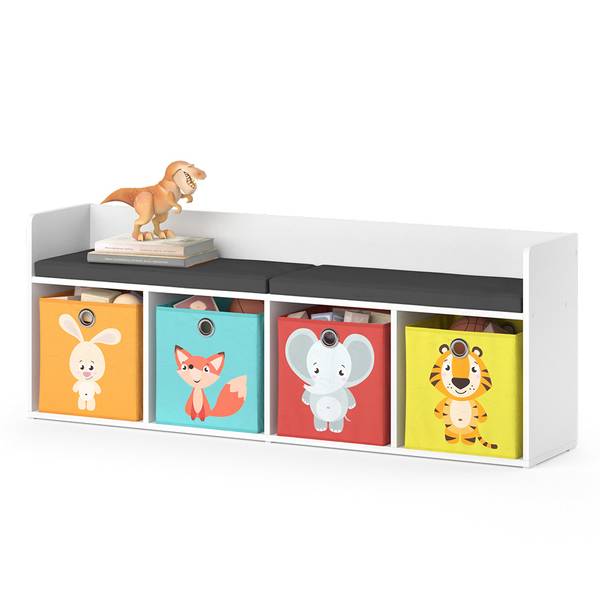 Kindersitzbank Luigi 39448 Weiß - Holzwerkstoff - 32 x 54 x 143 cm