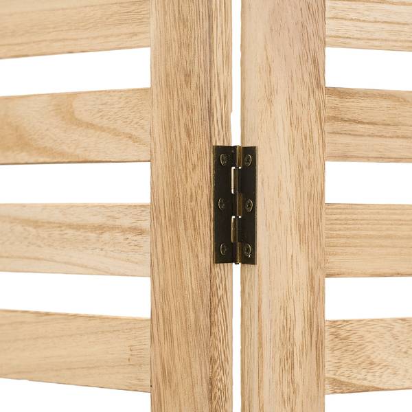 Paravent 2903 3-teilig Braun - Holz teilmassiv - 120 x 170 x 2 cm