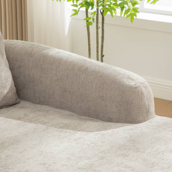 Ecksofa Min-Tru-Art Grau - Textil - 270 x 81 x 172 cm
