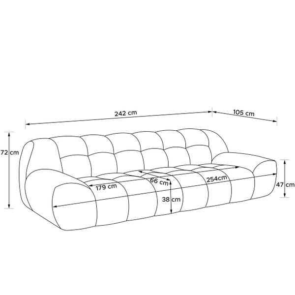 Canapé individuel VENA Beige