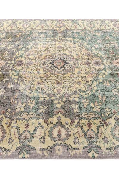Tapis Ultra Vintage DCXXXV Jaune - Laine - 201 x 1 x 295 cm