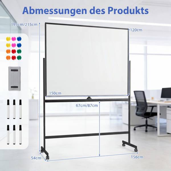 Whiteboard ON33213 Schwarz