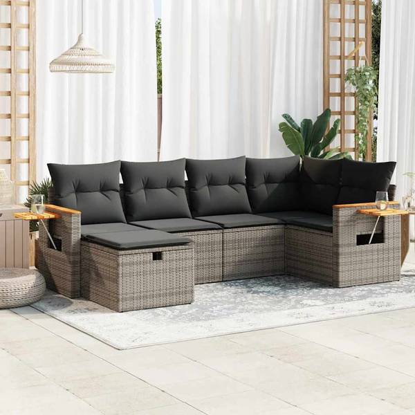 Garten-Lounge-Set 3036579-5 (6-teilig) Grau