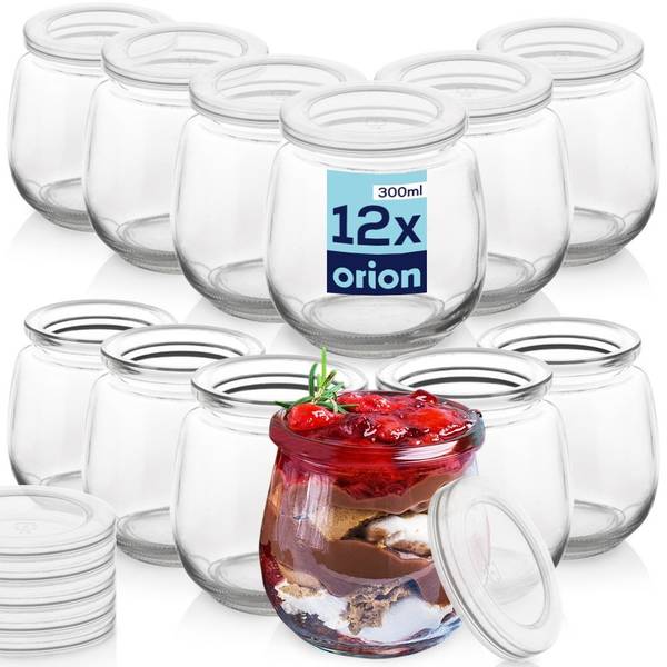 Joghurtglas 12er Set SET414 Glas - 9 x 9 x 9 cm