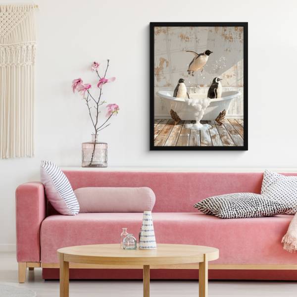 POSTER MIT RAHMEN Vintage 60 x 80 cm