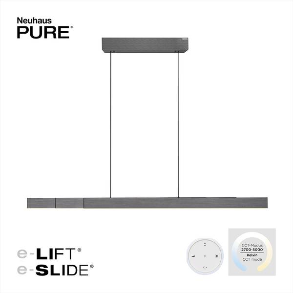 LED Pendellampe PURE MOTO-RISE Anthrazit