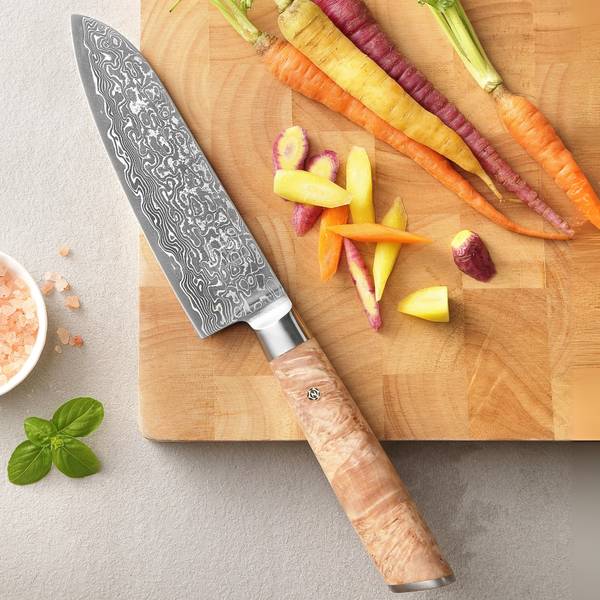 Messerset Kinone 3-teilig Beige - Massivholz