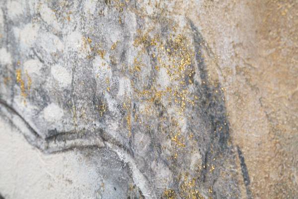 Canvas print Boeddha Licht B massief hout - 3 x 120 x 80 cm