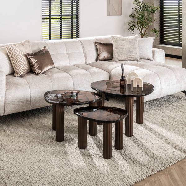Couchtisch ECLIPSE Glas - 51 x 35 x 37 cm