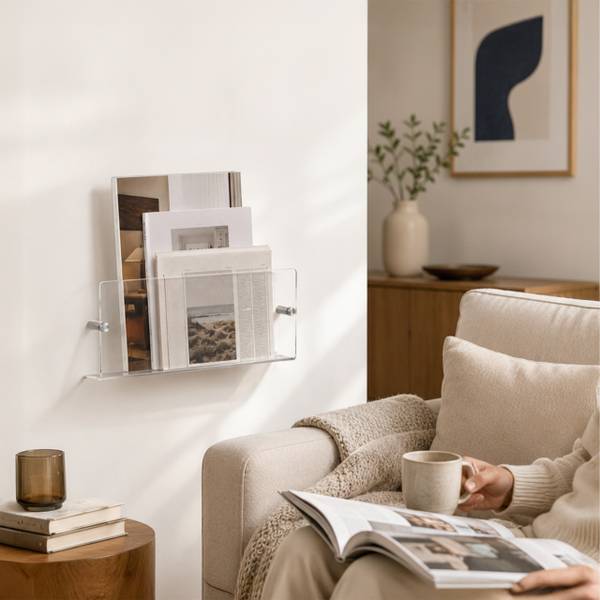 Zeitschriftenhalter für die Wand 3er Set Breite: 48 cm