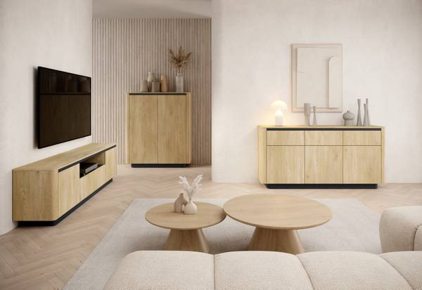 Kommode Fuerteventura Braun - Holzwerkstoff - 114 x 134 x 39 cm