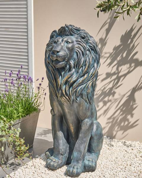 Gartenfigur DAKAR Braun - Metall - 40 x 94 x 45 cm