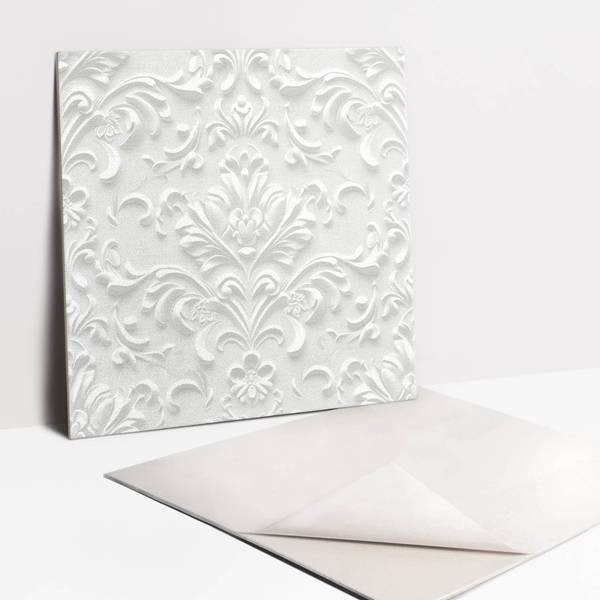 Zelfklevende Tegels Oramen set van 9 grijs - polyester-PVC - 30 x 30 x 1 cm