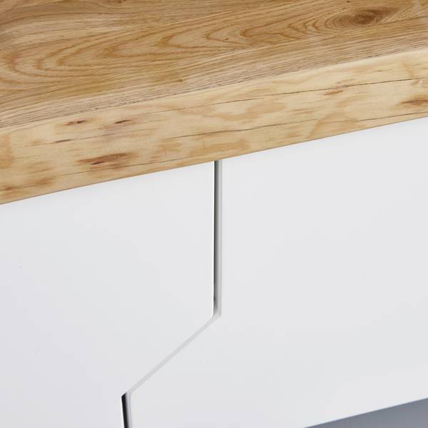 TV-Element CARLOS Braun - Weiß - Holz teilmassiv - 180 x 47 x 42 cm