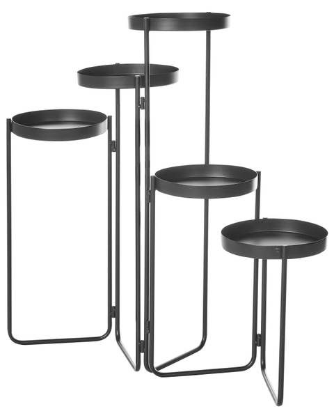 Outdoor Blumentopf NANTEN Schwarz - Metall - 87 x 70 x 20 cm