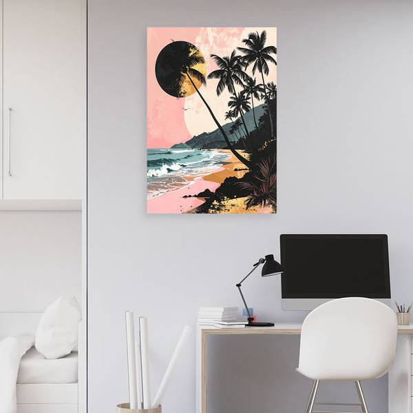 Wandbild Strand 70 x 100 cm