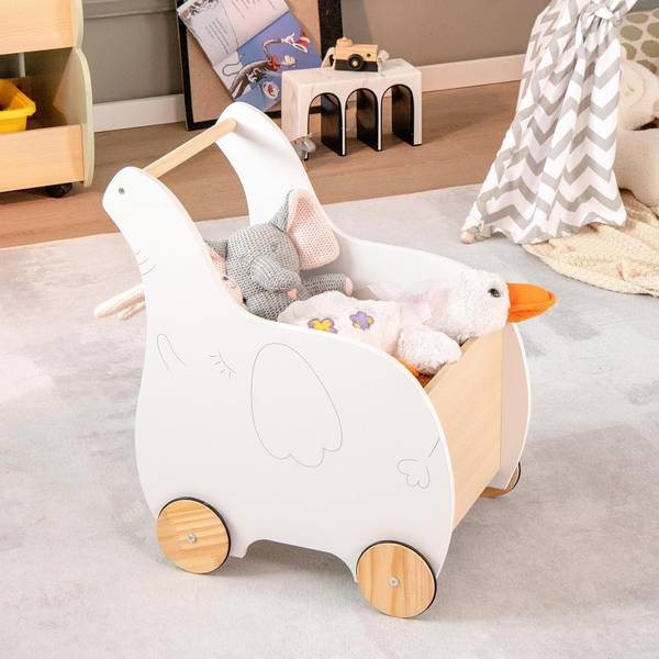 Lauflernwagen TP10081 Weiß - Holzwerkstoff - 48 x 56 x 32 cm
