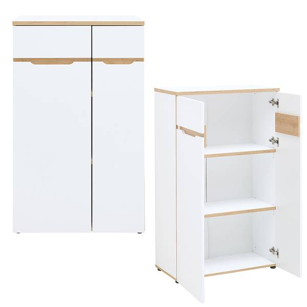 Büromöbel-Set MANRESA-36-4 8er-Set Weiß - Holzwerkstoff - 590 x 197 x 177 cm