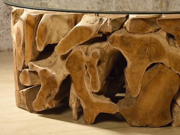 Couchtisch Elements Braun - Massivholz - 100 x 45 x 100 cm
