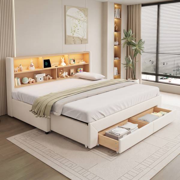 Kinderbett VELHUIMI Ⅰ Beige