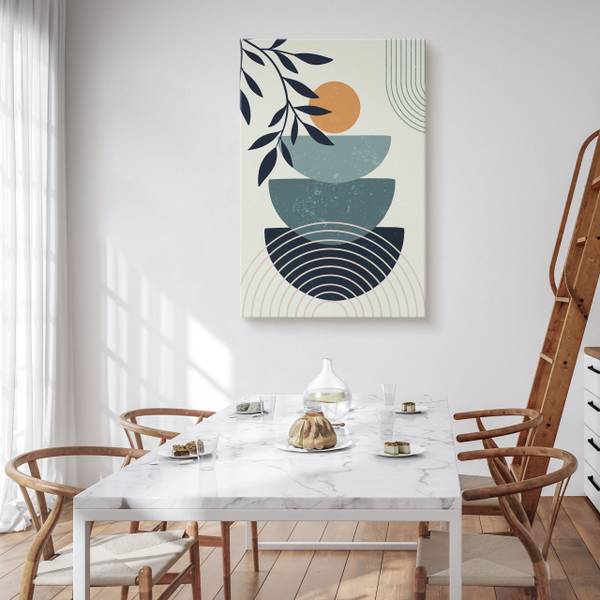 Leinwandbild Sonne 40 x 60 x 60 cm