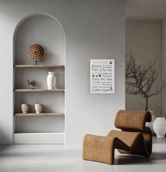 Leinwand 60x40 Yard-Regeln Polyester - 3 x 60 x 40 cm