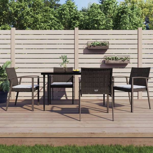 Tuinstoel 3028936-2 set van 4 bruin