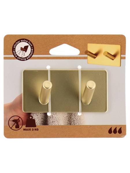 Wandhaken 9056198 Gold - Metall - 9 x 5 x 3 cm