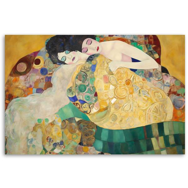 Canvas schilderij Klimt 100 x 70 cm