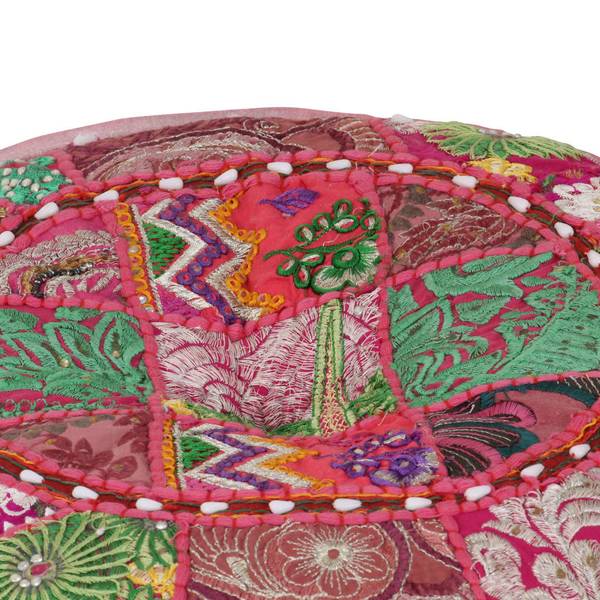 Hocker 296202 Pink - Baumwollstoff - 40 x 20 x 40 cm