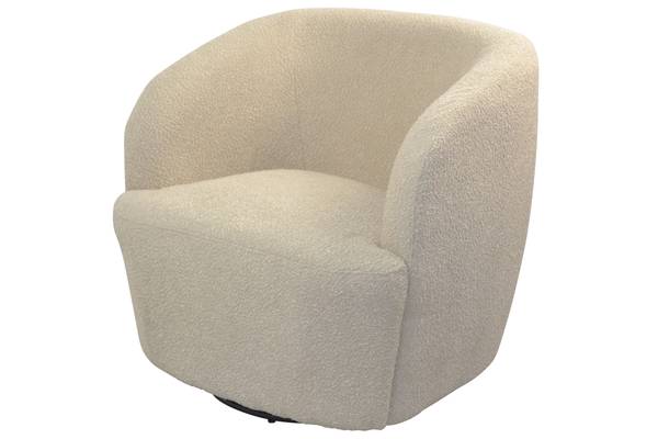 Polstersessel mit Kopfstütze Calle Beige - Polyester - 72 x 103 x 67 cm