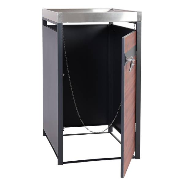 Afvalbakbekleding J82 (1 stuk) bruin - staal - 68 x 125 x 80 cm