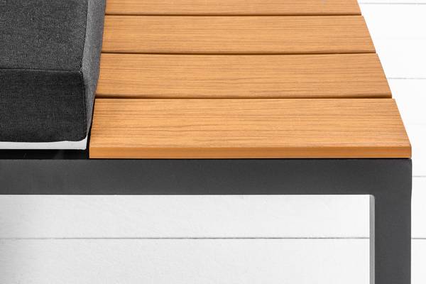Sitzgruppe MIAMI LOUNGE Grau - Polyester - 240 x 77 x 240 cm
