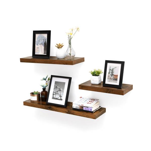 Wandregal Wandboard Maputo Braun - Holzwerkstoff - 20 x 4 x 80 cm